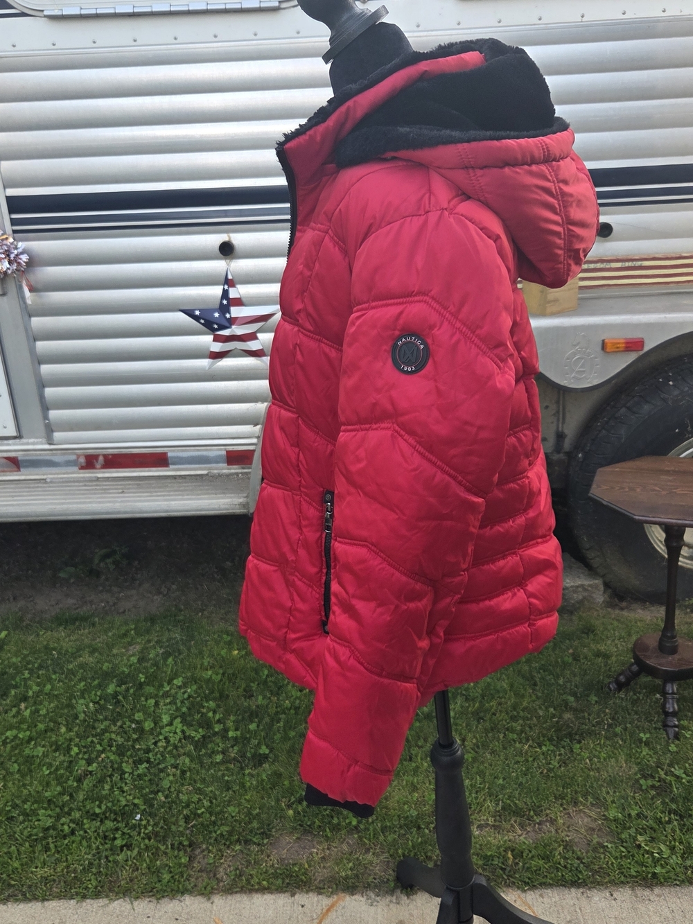 Nautica Red Puffer Ski Jacket - Picture 14 of 14